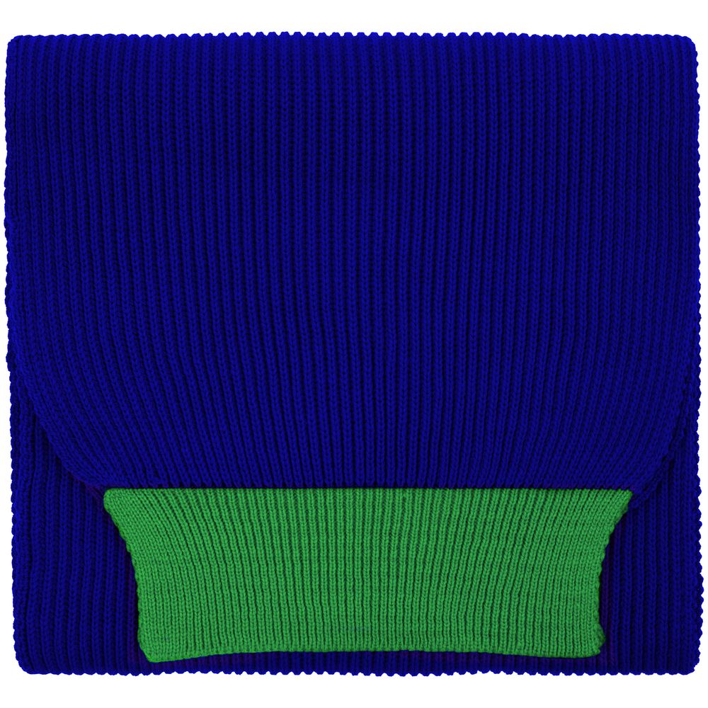 Шарф Snappy, синий с зеленым (01-76262.94)