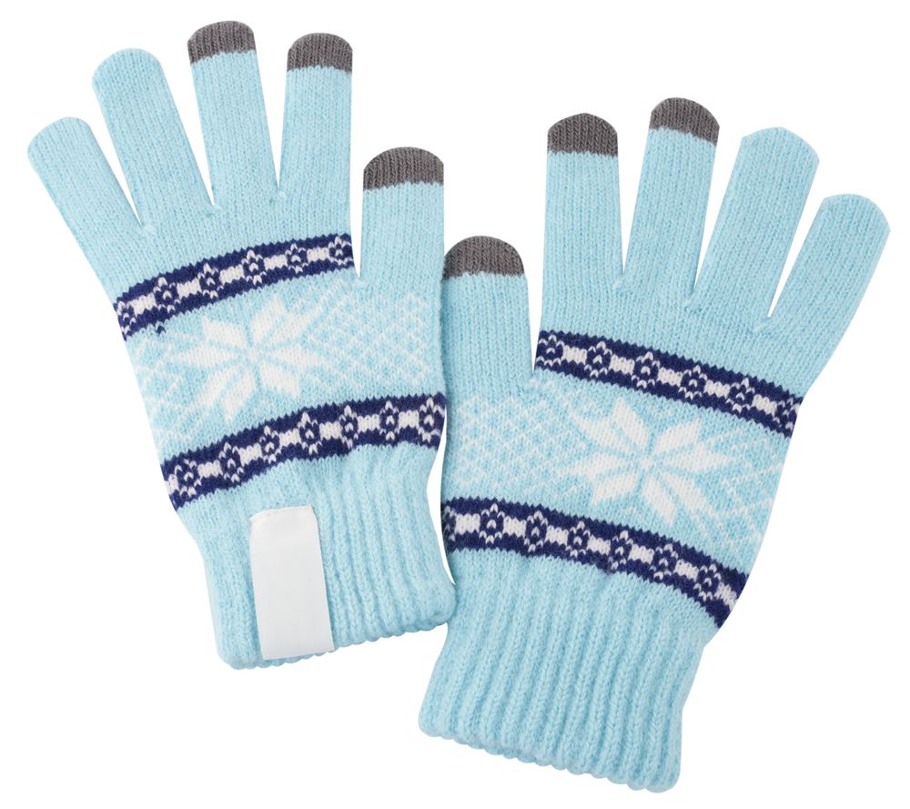 Сенсорные перчатки Snowflake, голубые (01-2794.44)