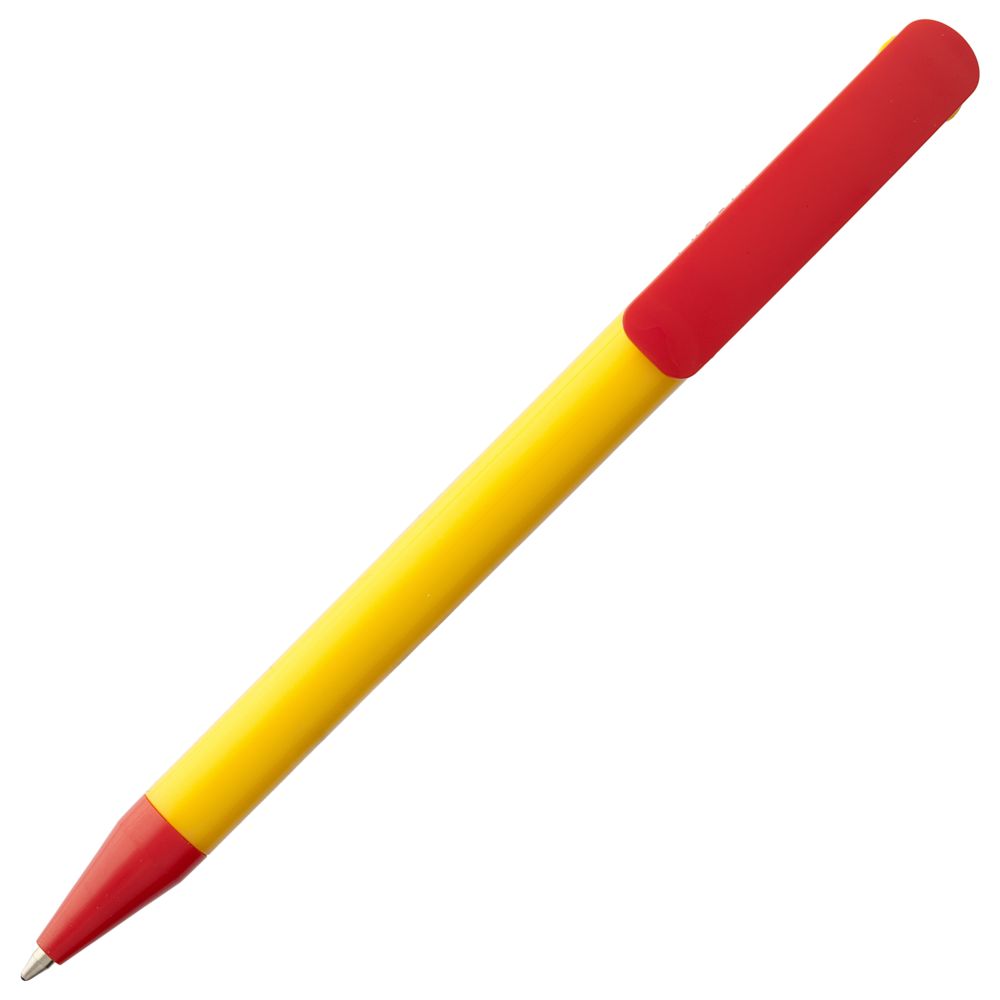 Ручка шариковая Prodir DS3 TPP Special, желтая с красным