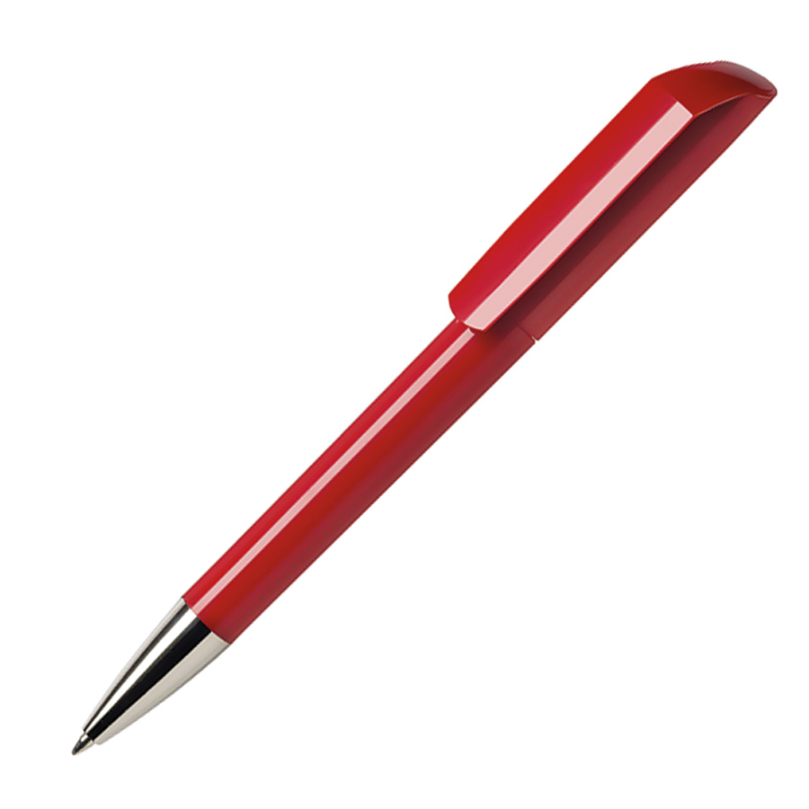 Ручка шариковая FLOW, красный, пластик