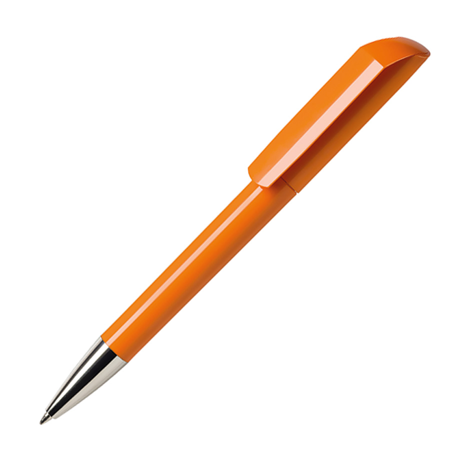 Ручка шариковая FLOW, оранжевый, пластик