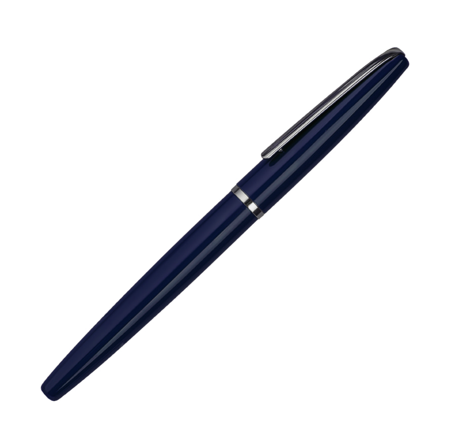 DELICATE, ручка-роллер, темно-синий/хром, металл (02-26907/26)