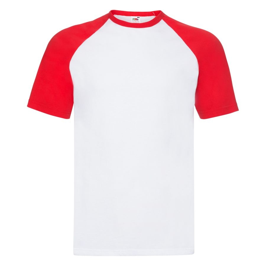 Футболка “short Sleeve Baseball t”, белый с красным