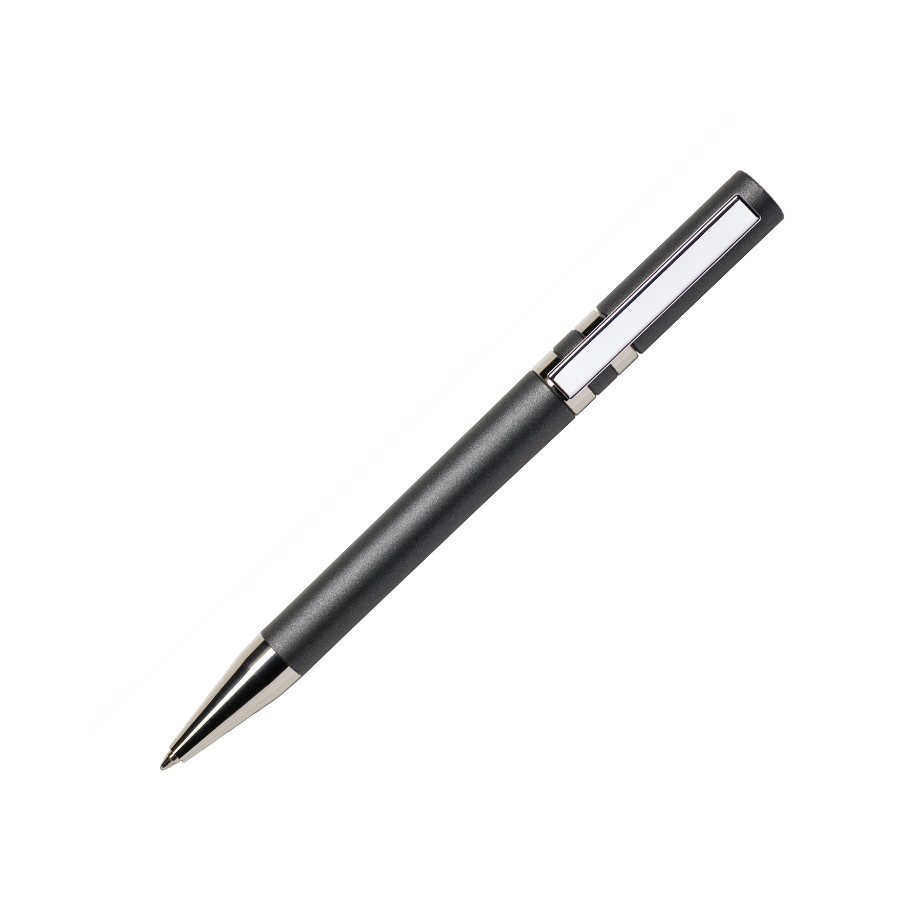 Ручка шариковая ETHIC, металлизированное покрытие, черный, пластик, металл