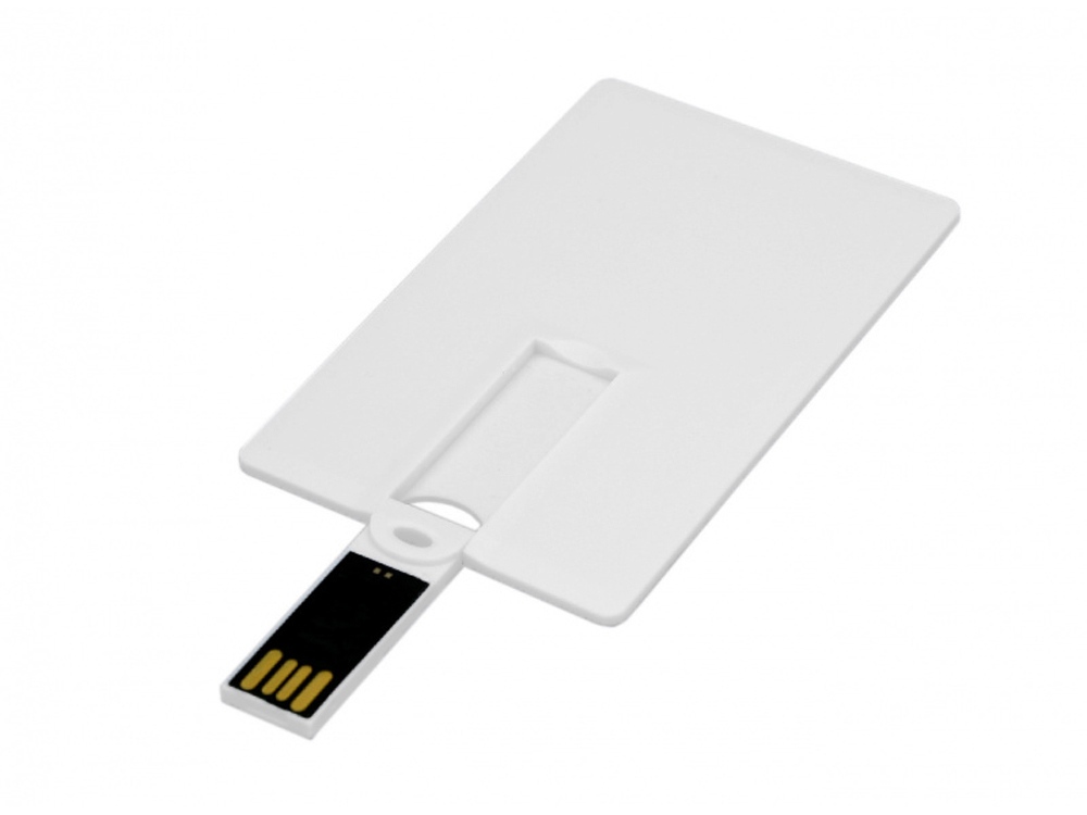 USB-флешка на 16 Гб в виде пластиковой карты с откидным механизмом
